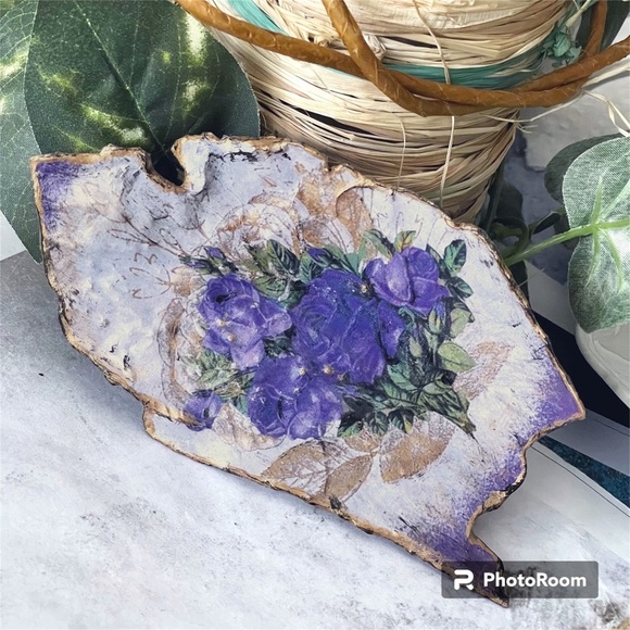 Vintage Print Sea Shell Trinket Decor - Picture 4 of 6